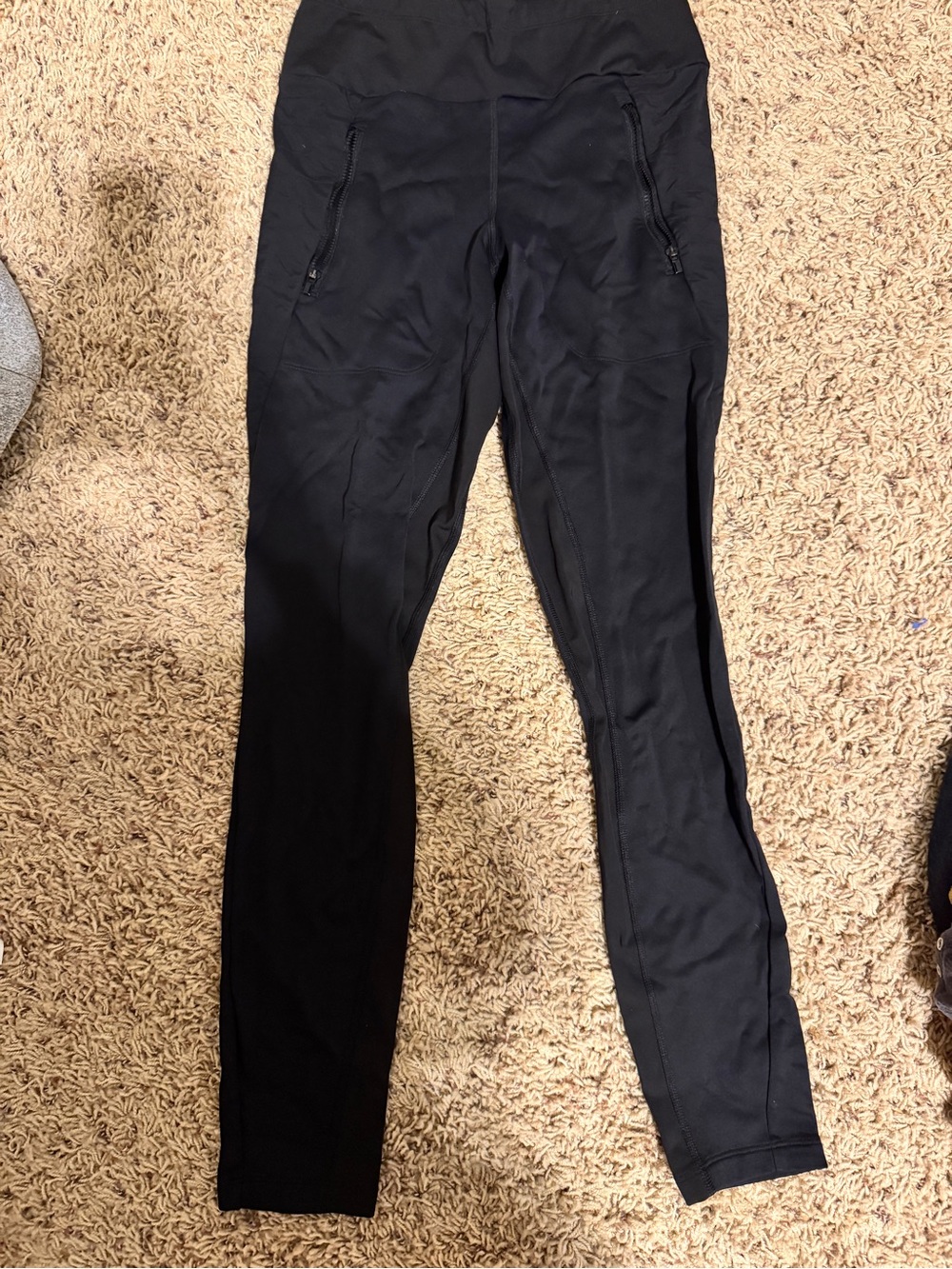 Athleta Black Peak Hybrid Fleece Tights - XS